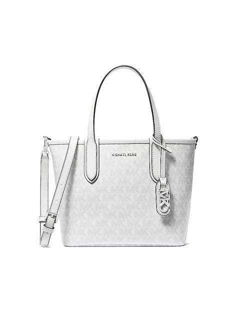 michael kors tasche blumen|Michael Kors leather tote.